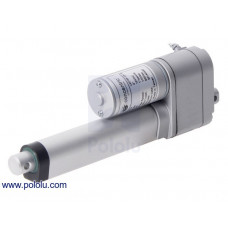 Glideforce LACT4P-12V-20 Light-Duty Linear Actuator with Feedback: 50kgf, 4" Stroke (3.9" Usable), 0.57"/s, 12V